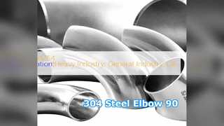 Codo de acero inoxidable 304 Accesorio BW de 90 grados