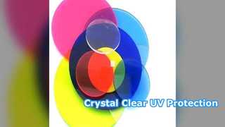 Hoja acrílica resistente a los rayos UV para vitrinas