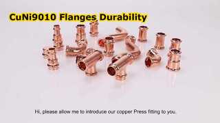 Bridas CuNi9010 Soldadura RF de acero forjado