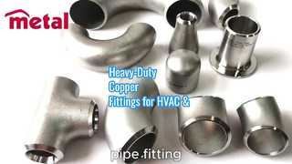 Accesorios de cobre de alta resistencia para HVAC y uso industrial