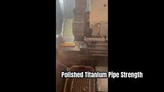 Tubo de titanio sin costura GR5 con acabado pulido