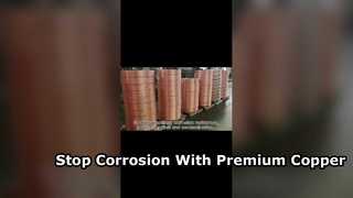 Tuberías de cobre resistentes a la corrosión para tuberías industriales